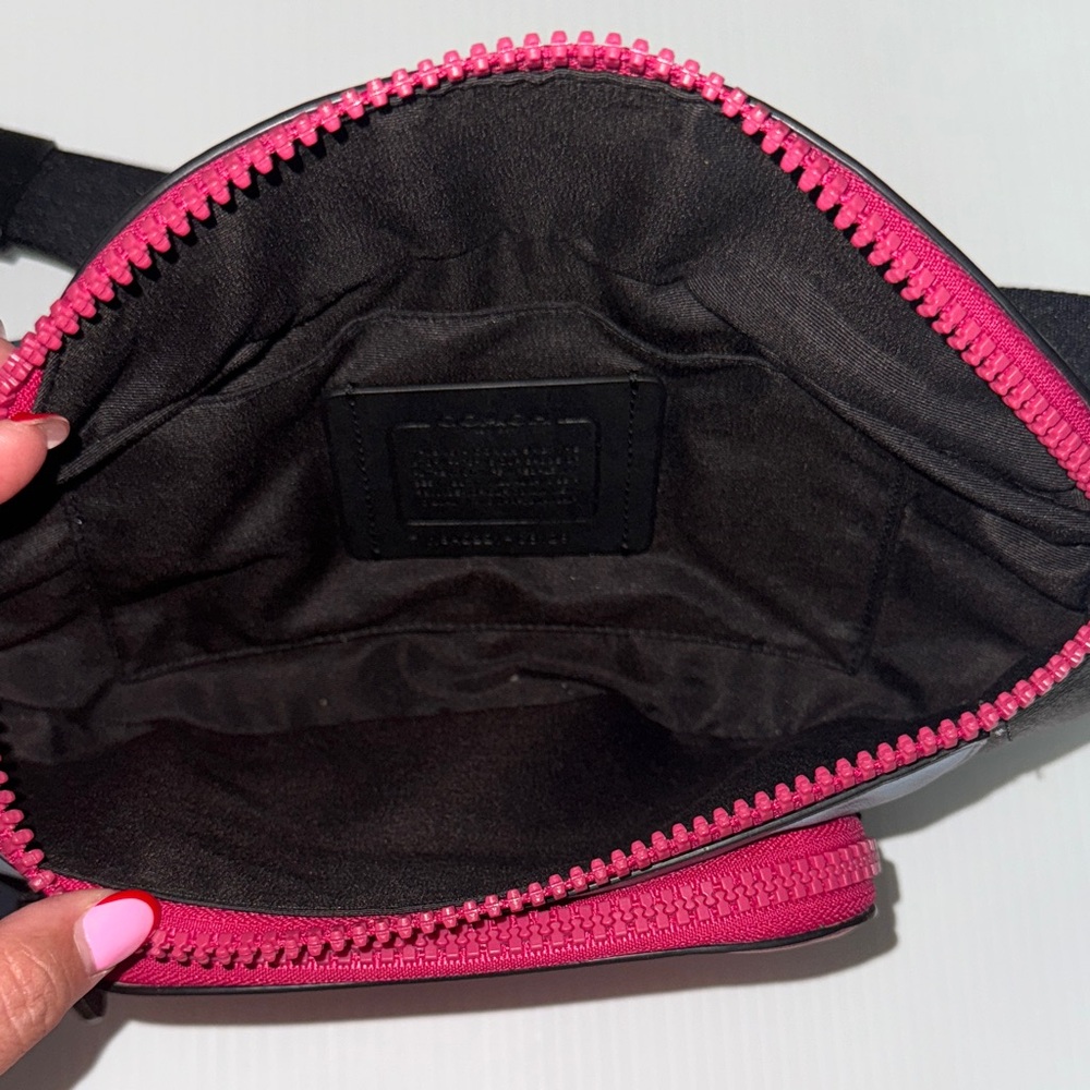Coach Black and Pink Belt Bag - Picture 5 of 6
